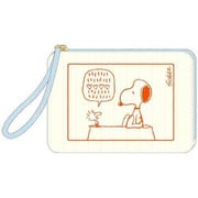 S2338432 [【限定】 刺繍フラットポーチ PENUTS Faborite Story アイボリー]