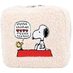 S2338459 [【限定】 スクエアポーチ PENUTS Faborite Story ベージュ]