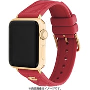 Apple Watch（38/40/41mm）用 バンド レッドレザーゴールドロゴ 14700318