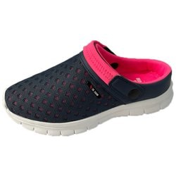 レディース 軽量2WAYクロッグサンダル ネイビー L（24.5～25.0cm） FLH5476