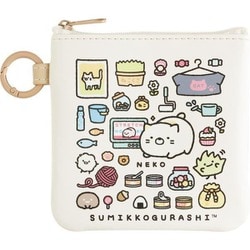 CA78604 すみっコぐらし フラットポーチ すみっコのおきにいり テーマ ねこ