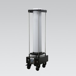 GD-200F [LED投光器 キャリータワーライト 円柱型 360°配光 調光式 キャスター付き 200W 22,000lm 移動式作業灯 防雨型 ツインコンセント]