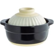 彩り 蓋がお茶碗になる一人用土鍋 17cm GY