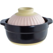 彩り 蓋がお茶碗になる一人用土鍋 17cm PK