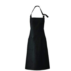 胸当てエプロン首掛け型 ブラック KZN497-15