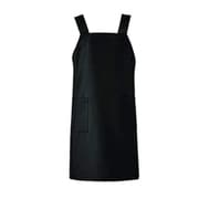 胸当てエプロンH型（L） ブラック KZN498-15