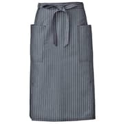 腰下エプロンミドル丈 ブラウンストライプ APK488-S33