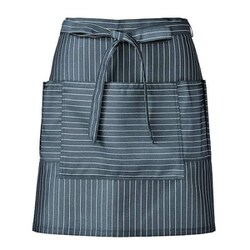 サロンエプロン ブラックストライプ APK492-S5