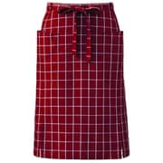 腰下エプロンミドル丈 ワインチェック APK488-K81