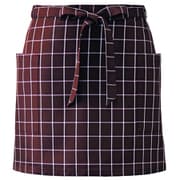 サロンエプロン ブラウンチェック APK492-K33