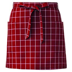 サロンエプロン ワインチェック APK492-K81