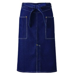 ミドルエプロン インディゴブルー APK781-98