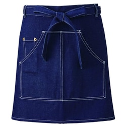 サロンエプロン インディゴブルー APK782-98