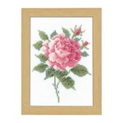 刺しゅうキット 12ヶ月の花フレーム 5月 ピンクローズ 7511