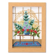 刺しゅうキット 12ヶ月の小さな花風景 1月 お正月のお祝い花 7541