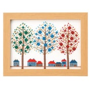 刺しゅうキット 12ヶ月の小さな花風景 12月 クリスマスイルミネーションの街 7556