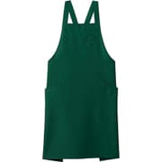 バッククロス胸当てエプロン フリー グリーン FK7163-4