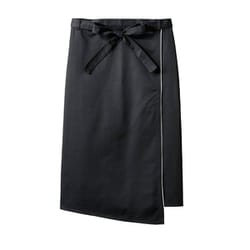 サロンエプロン 兼用 黒/白サイズ：フリー 9-1293