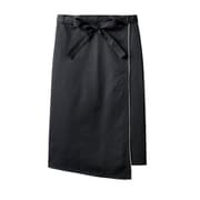 サロンエプロン 兼用 黒/白サイズ:フリー 9-1293