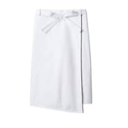 サロンエプロン 兼用 白/黒サイズ：フリー 9-1291