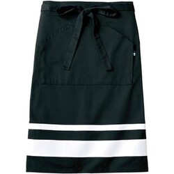 サロンエプロン 兼用 ブラック/ホワイト BW9505-12