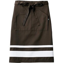 サロンエプロン 兼用 ブラウン/ホワイト BW9505-72