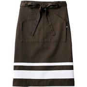 サロンエプロン 兼用 ブラウン/ホワイト BW9505-72