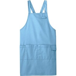 エプロン（男女兼用） L サックス CAE005-6