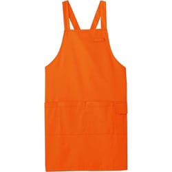 エプロン（男女兼用） L オレンジ CAE005-14