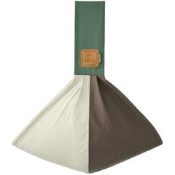 スリング キャリーミー ！ メッシュ ブロックグリーン 新生児～11.3kgまで 着脱カンタン 丸洗い可 日本製 メッシュ×コットン100％