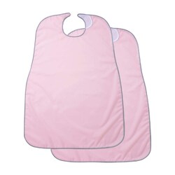 食事前掛（2枚組）無地 ピンク 1031