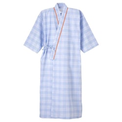 患者衣ゆかた型 ブルー PG-1400