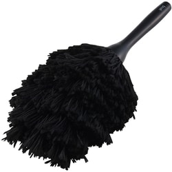 ホコリ取り 除電ブラシ 静電気除去 帯電防止繊維 マグネット収納 ハンディモップ ブラック KBR-020AS