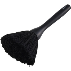 ホコリ取り 除電ブラシ 静電気除去 帯電防止繊維 マグネット収納 ハンディ ブラック KBR-021AS