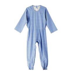 介護つなぎ服（背開き） M ブルー 403421