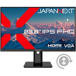 液晶ディスプレイ/23.8型/フルHD（1920×1080）/IPS（HIS）パネル/非光沢/HDR対応/HDMI×1 VGA×1/スピーカー内蔵/昇降式多機能スタンド/2年保証 JN-IPS238F-HSP