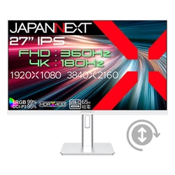 4Kゲーミングモニター/27型/IPS/0.5ms（MPRT）/HDR400相当/ホワイト/2年保証 JN-IPS27G1836UF-HSPC6