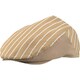 ハンティングキャップ 兼用 ベージュストライプ 9-1302