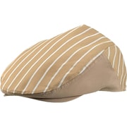 ハンティングキャップ 兼用 ベージュストライプ 9-1302
