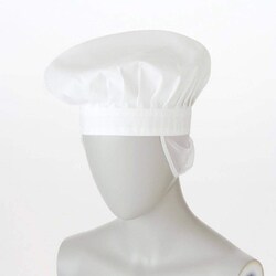 コックベレー帽たれ付 兼用 白 9-915