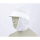 メッシュ丸天帽子たれ付 兼用 白 9-766