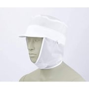メッシュ丸天帽子たれ付 兼用 白 9-766