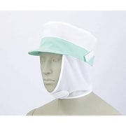 メッシュ丸天帽子たれ付 兼用 白 9-768