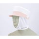 メッシュ丸天帽子たれ付 兼用 白 9-769