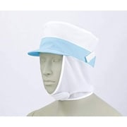 メッシュ丸天帽子たれ付 兼用 白 9-767