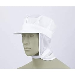 八角帽子たれ付 兼用 白 9-808