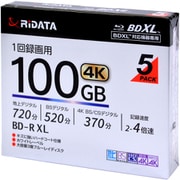 録画用 BD-R XL 1回録画用 (片面3層) スリムケース入 5枚パック 2~4倍速 インクジェットプリンター対応 ホワイトレーベル BD-R520PW 4X.5P SC B