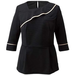 プルオーバー（六分袖） 3L ブラック NWT058-10