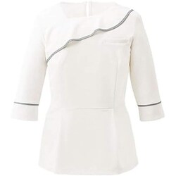 プルオーバー（六分袖） 3L ホワイト NWT058-11