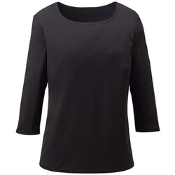 プルオーバー（七分袖） LL ブラック NWT059-10